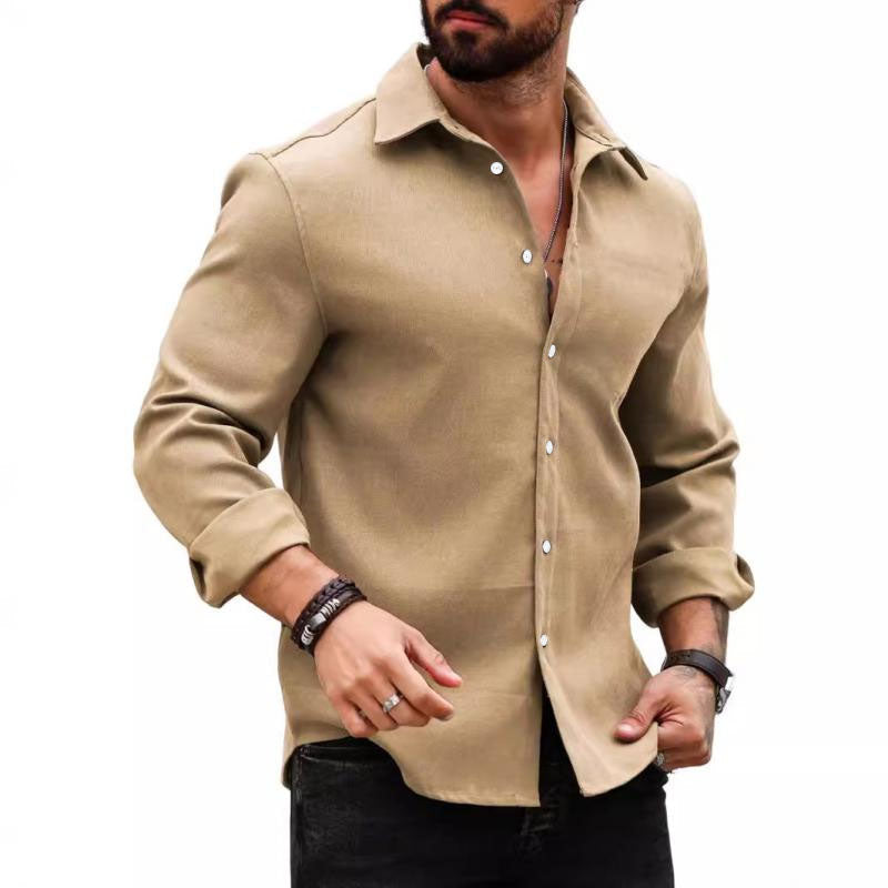 Maison Leclair | Men's Casual Cotton Slim Fit Long Sleeve Shirt