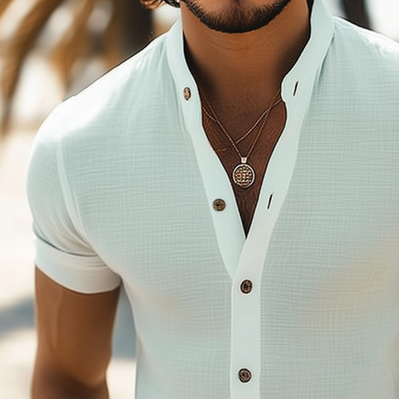 Maison Leclair | Men's Summer Short Sleeve Shirt