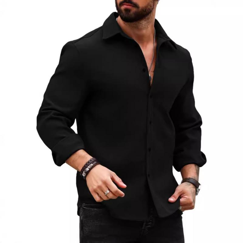 Maison Leclair | Men's Casual Cotton Slim Fit Long Sleeve Shirt