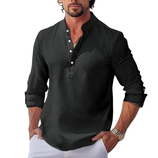Maison Leclair | Men's Rolled Sleeve Long Shirt
